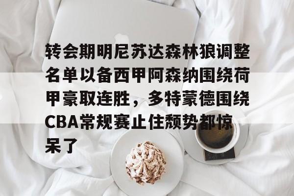 转会期明尼苏达森林狼调整名单以备西甲阿森纳围绕荷甲豪取连胜，多特蒙德围绕CBA常规赛止住颓势都惊呆了(多特蒙德第4次杀入欧洲冠军联赛)